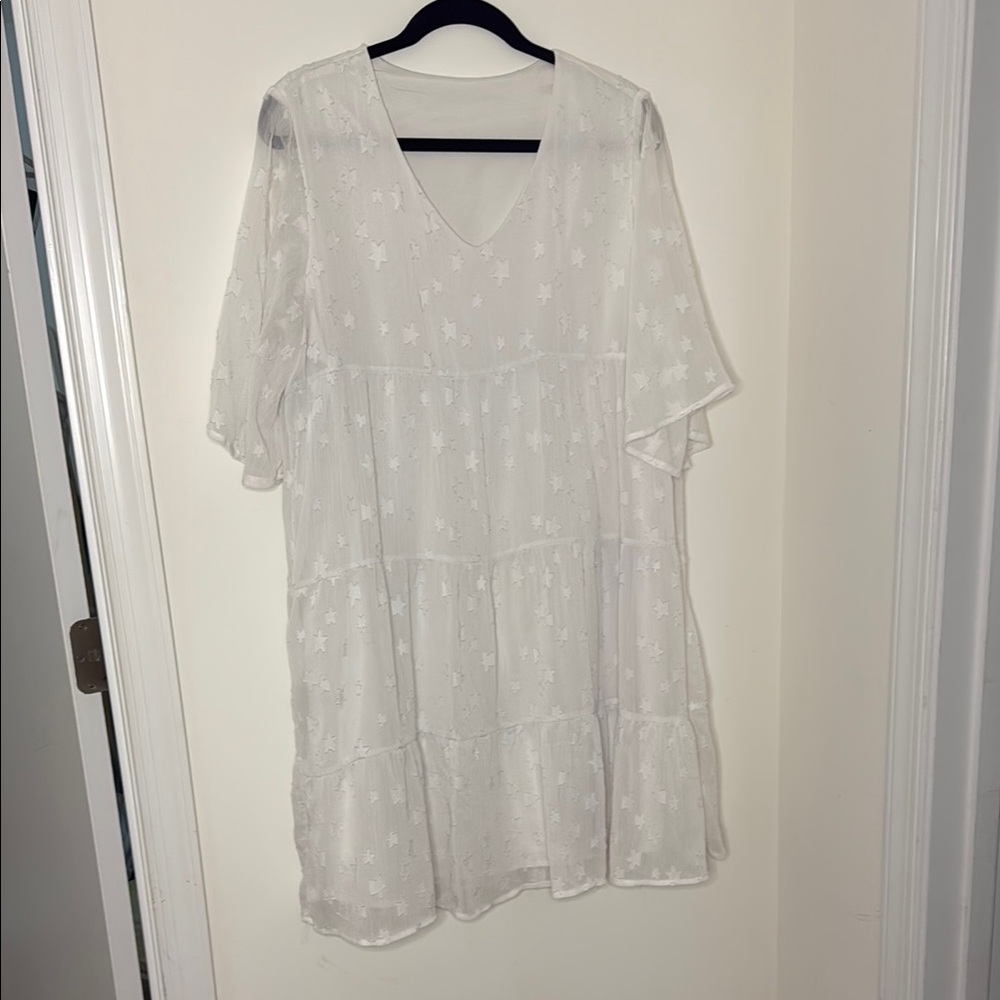 White Star Shift Dress
